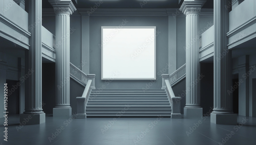 Fototapeta premium Minimalist Poster Mockups in Modern Spaces