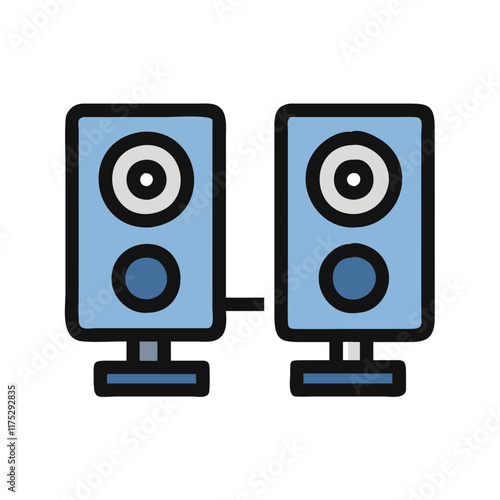computer speakers icon design