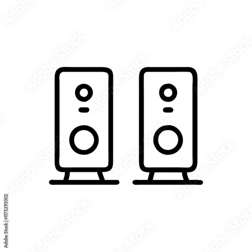 computer speakers icon design