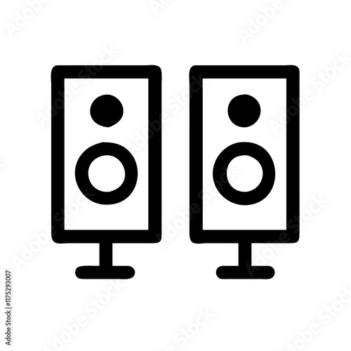 computer speakers icon design