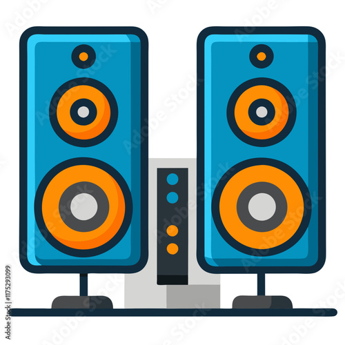 computer speakers icon design