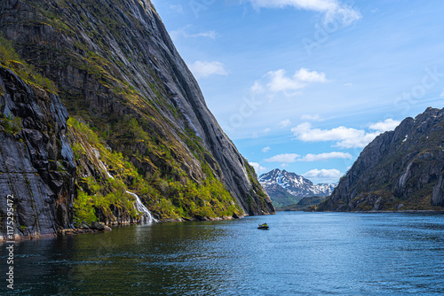 Trollfjord, Lofoten Islands, Norway photo