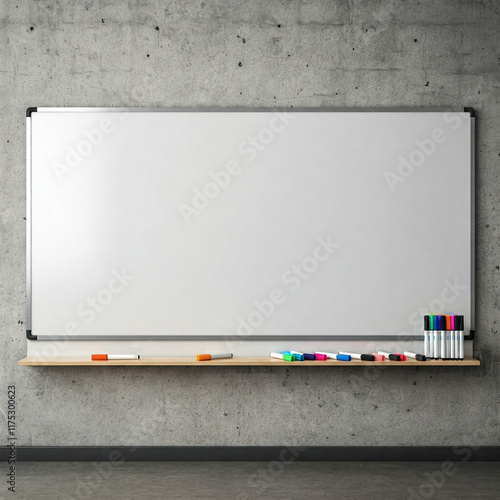 Große blanke Whiteboard Tafel photo