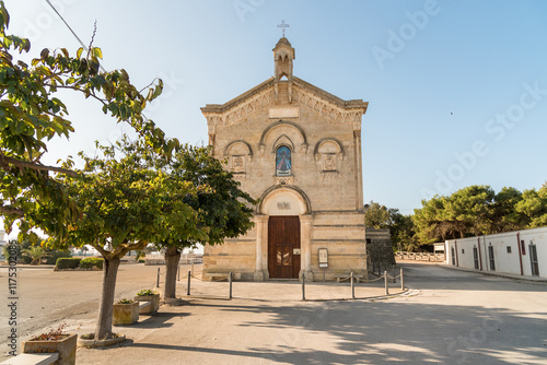 Church of San Pietro in Bevagna, located in the center of San Pietro in Bevagna village, province of Taranto, Italy.