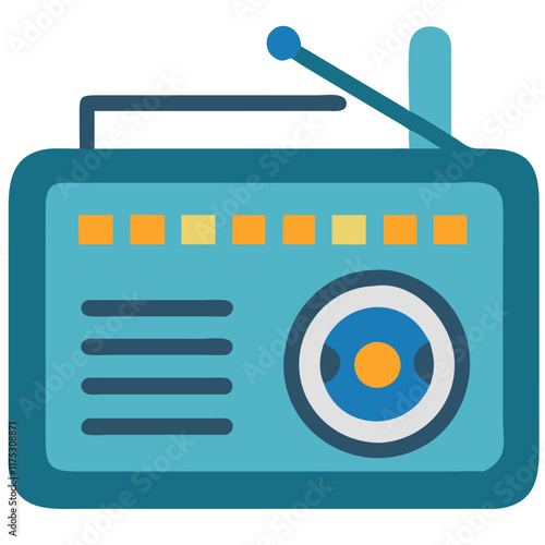 radio flat icon