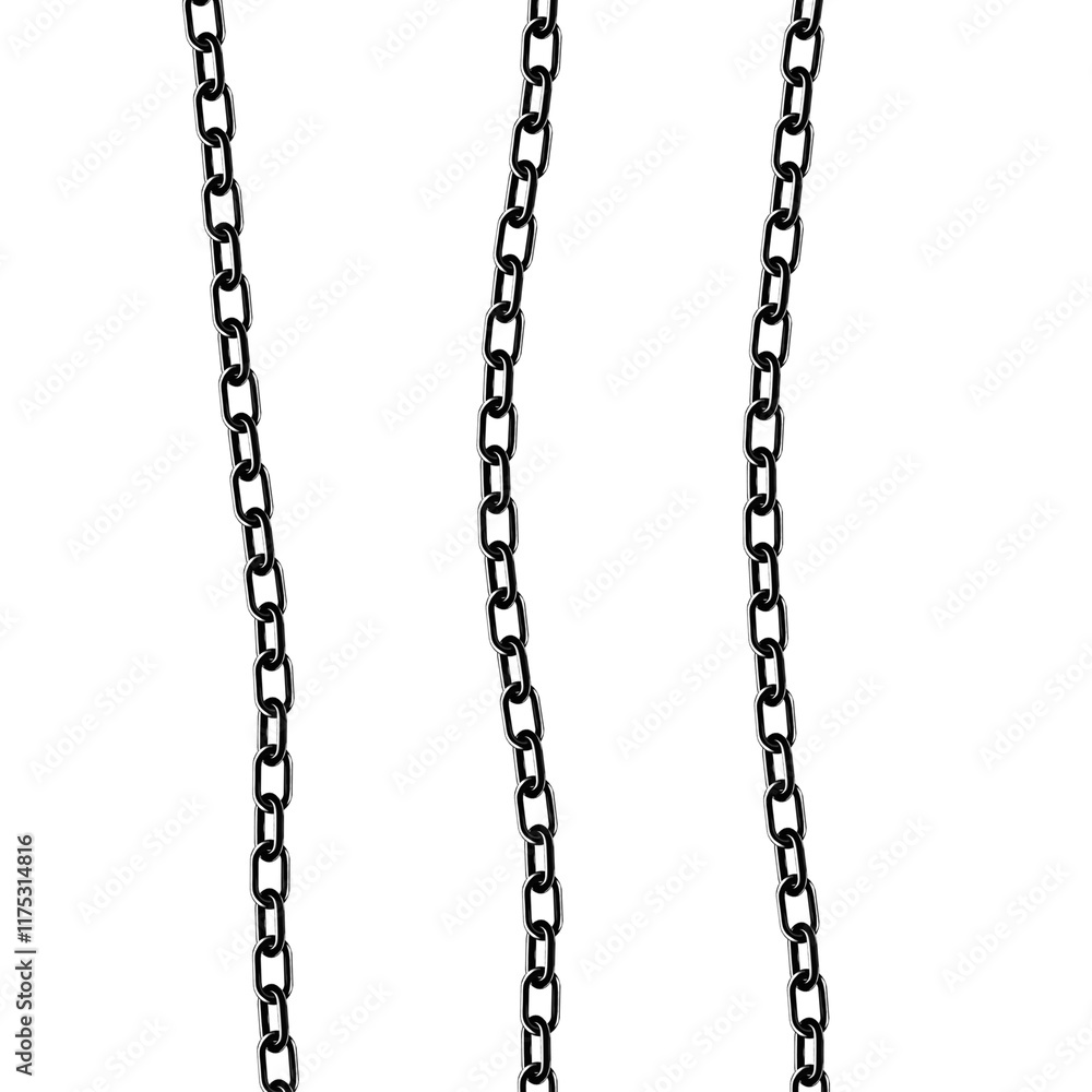 Illustration of an isolated iron chain icon on a white background. Illustration of an isolated iron chain icon on a white background.