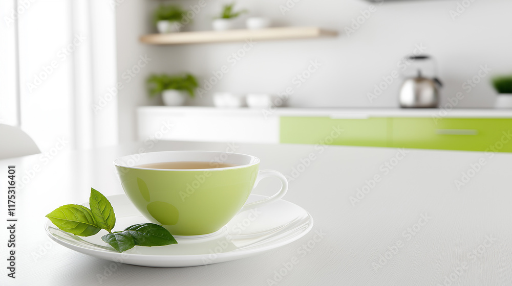 Fototapeta premium cup of hot tea