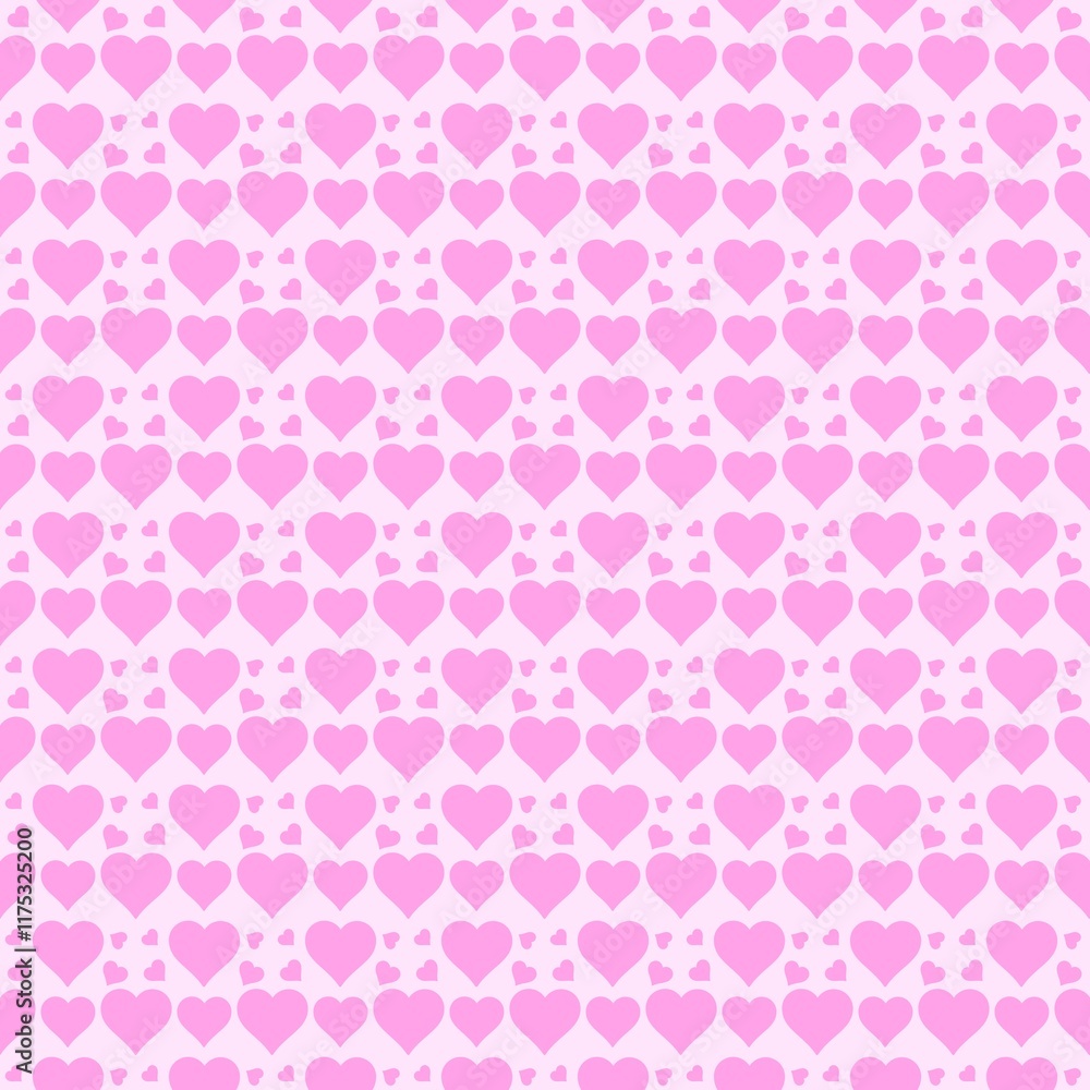 seamless pattern with hearts, pink background seamless pattern with hearts, pink background