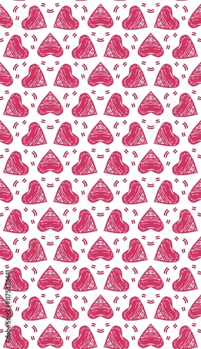 seamless background with hearts
