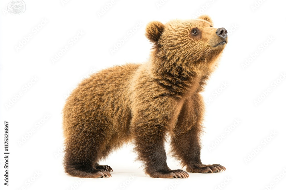 Fototapeta premium Concept of animals illustrated by a standalone bear on a transparent background