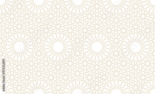 Seamless geometric pattern in authentic arabian style.