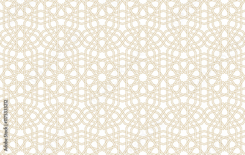 Seamless geometric pattern in authentic arabian style.