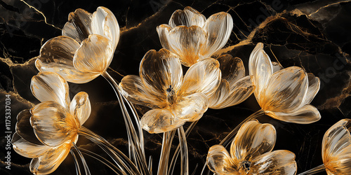 Kartka na międzynarodowy dzień kobiet. Szklany bukiet tulipanów © Paweł Ziółkowski