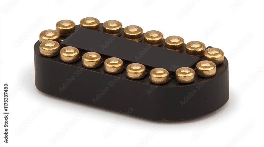 A 24-pin gold-plated edge connector designed for reliable electrical connections in electronics. Ideal for PCBs and other applications requiring secure and efficient signal transmission.