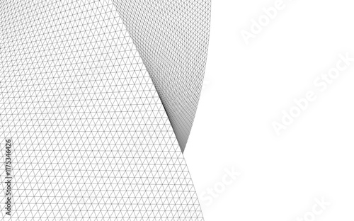 Architectural drawing. Futuristic background