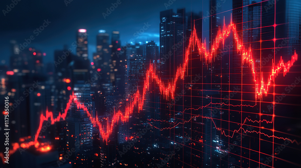 Stock market crash illustrating global recession effects Stock market crash illustrating global recession effects