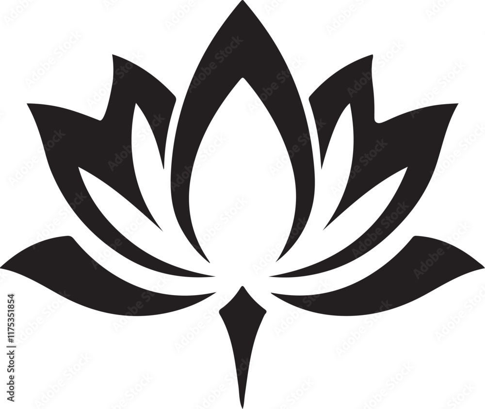 Lotus flower vector illustration symbol of purity and enlightenment Lotus flower vector illustration symbol of purity and enlightenment
