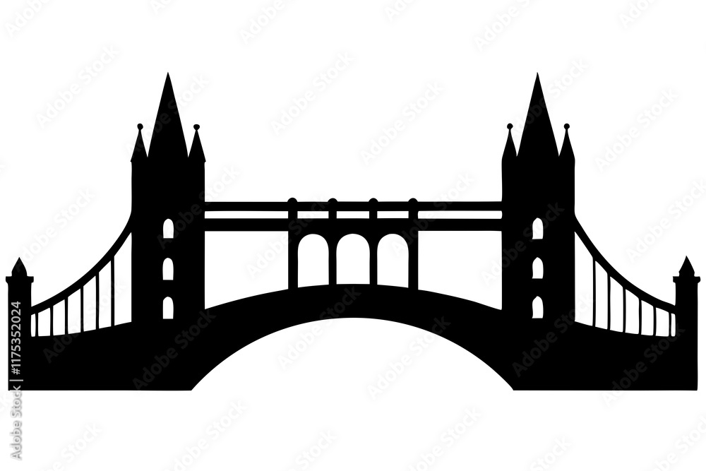 Obraz premium London bridge isolated