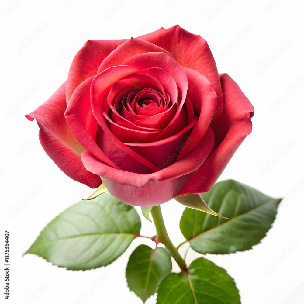 Naklejka premium rose with white back ground