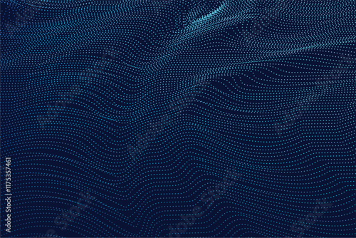 A futuristic abstract background with a grid-like pattern of blue dots, reminiscent of digital networks and connections