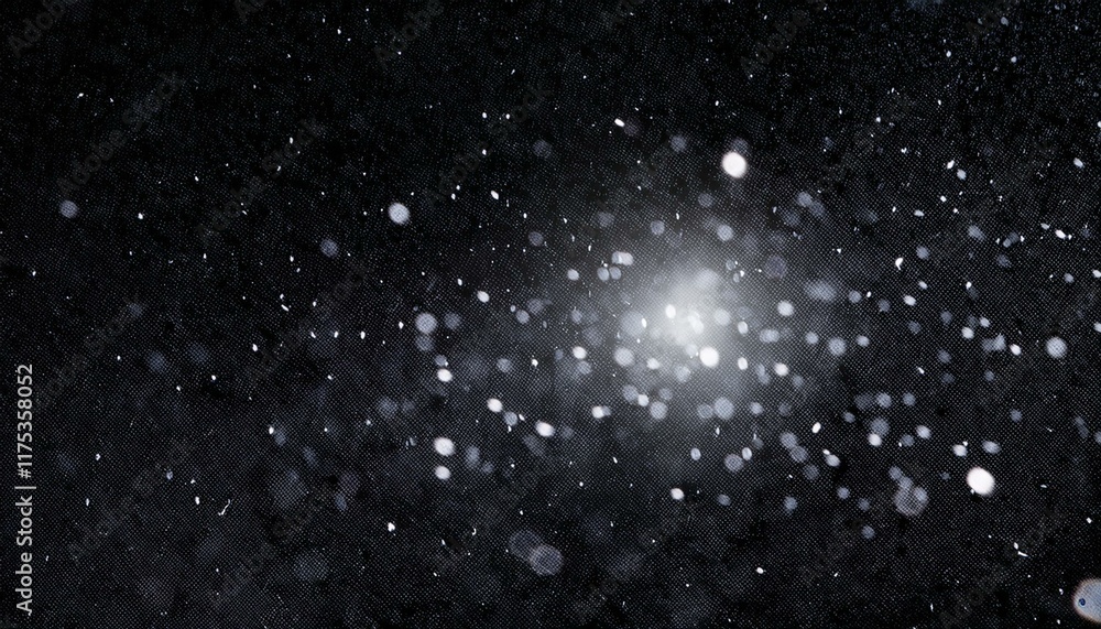 Obraz premium スタイリッシュな空間、幻想的な雰囲気、吹雪のアクセント、イラスト、グラフィック、文字なしの背景画像 Generated by AI 