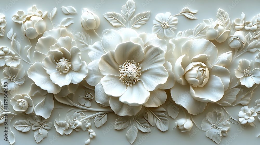 Texture Floral Embossed Elegant Design Texture Floral Embossed Elegant Design