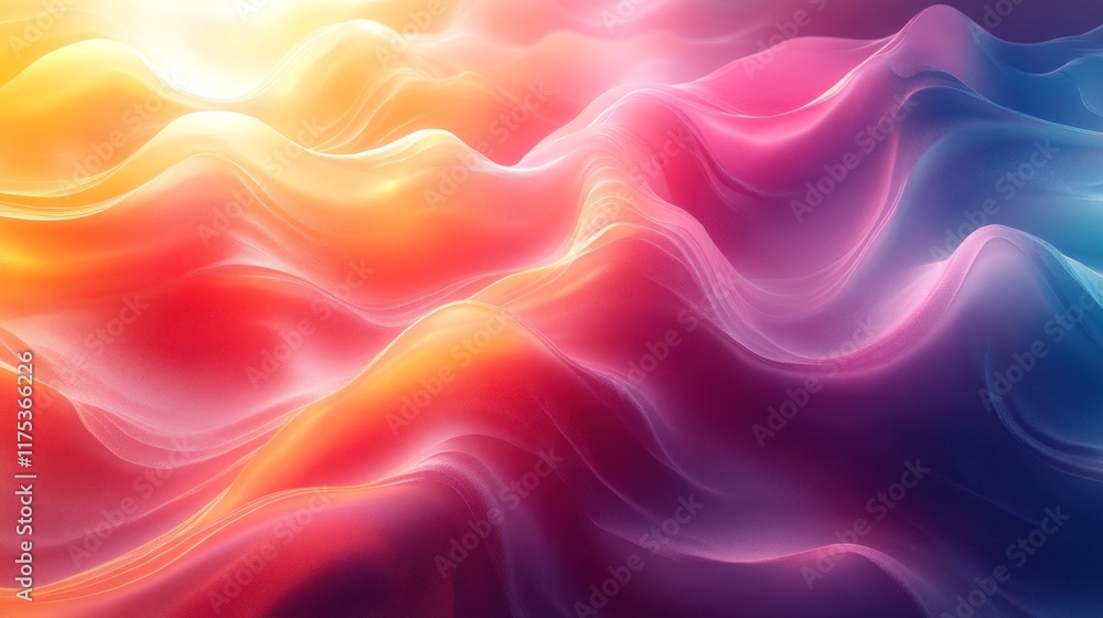 Abstract colorful wavy background with vibrant hues and smooth flowing lines. Abstract colorful wavy background with vibrant hues and smooth flowing lines.