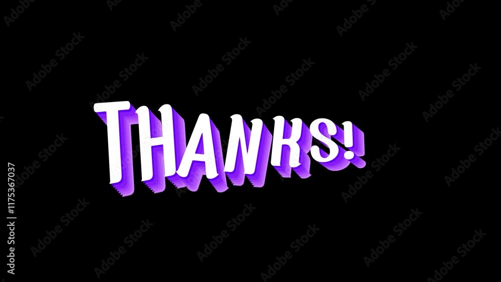 thanks text effect motion graphic thanks text effect motion graphic