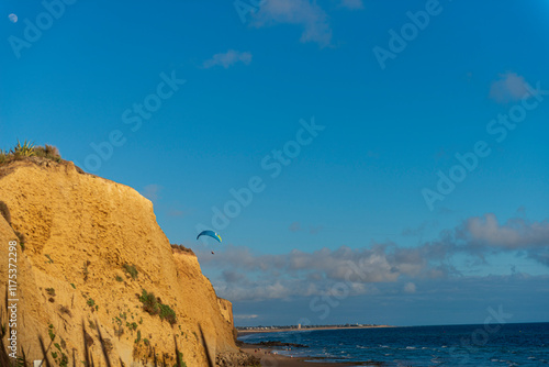 parapente en el océano atlántico  photo