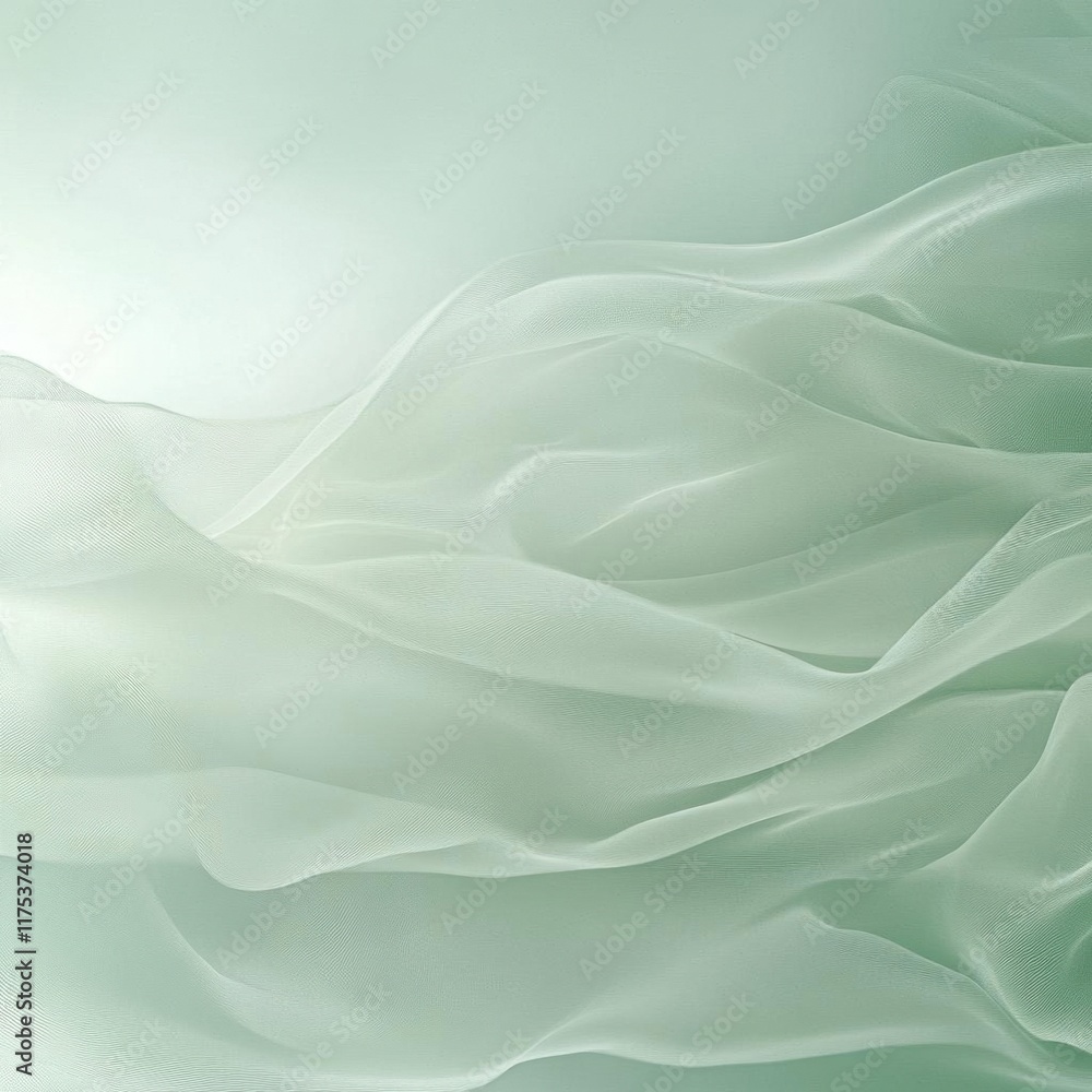 Abstract Green Fabric Texture: Flowing, Soft, and Smooth Abstract Green Fabric Texture: Flowing, Soft, and Smooth