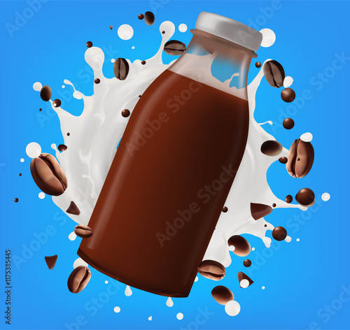 Coffee and milk drinks Mesh gradient wes used