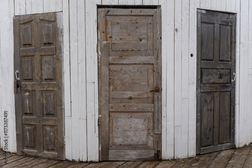 old wooden doors