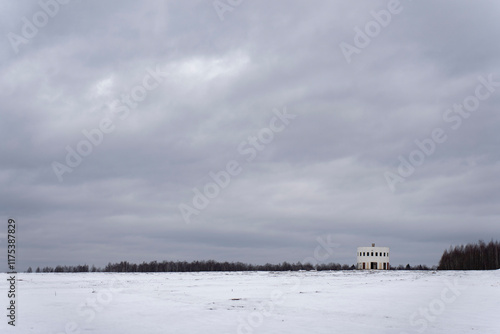 landscape with snow