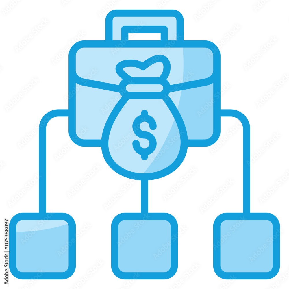Asset Allocation Icon Element For Design Asset Allocation Icon Element For Design