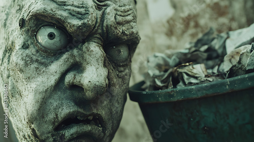 Close-Up Image of Disgust: Exploring the Complexity of Human Emotion in Gritty Detail