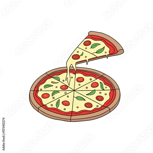 pizza clipart illustration vector