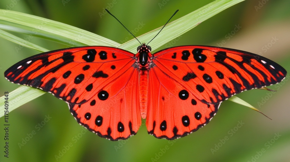 Crimson-Spotted Lacewing Butterfly: A Vivid Jewel of Nature Crimson-Spotted Lacewing Butterfly: A Vivid Jewel of Nature