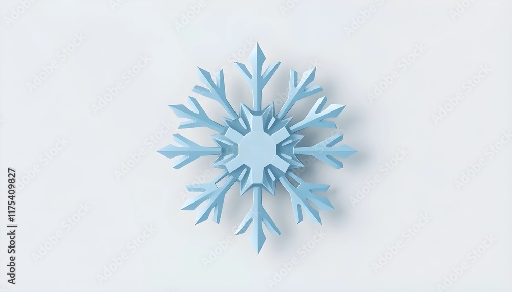 A stylized light blue snowflake design on a white background. A stylized light blue snowflake design on a white background.