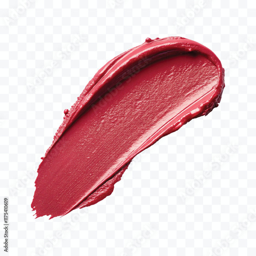 abstract 3d lipstick smudges in different colour style isolated on white background