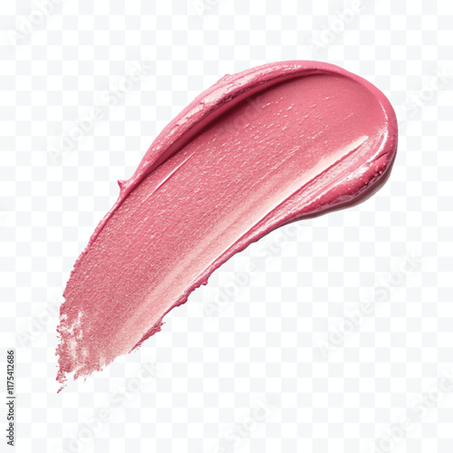 abstract 3d lipstick smudges in different colour style isolated on white background