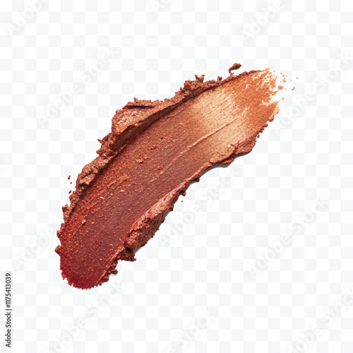 abstract 3d lipstick smudges in different colour style isolated on white background