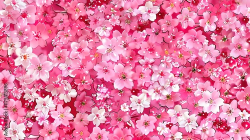 japanese flower seamless pattern wallpaper