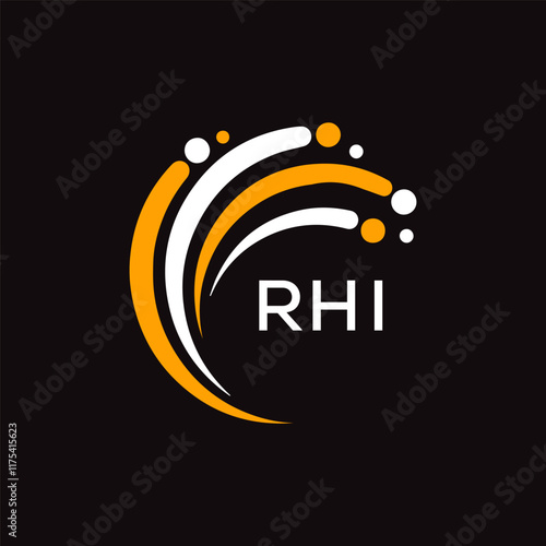 RHI letter logo design photo