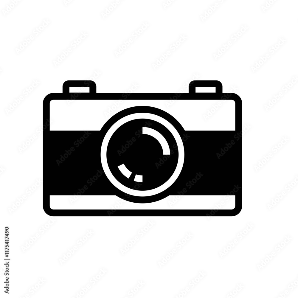 Illustration or icon of a camera Illustration or icon of a camera