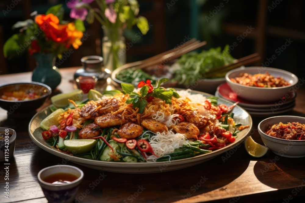 Spicy Shrimp & Noodle Salad with Fresh Herbs Spicy Shrimp & Noodle Salad with Fresh Herbs