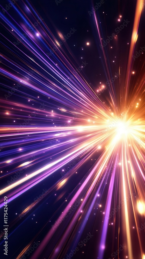 A vibrant explosion of multicolored beams radiating outward, modern light burst, dynamic A vibrant explosion of multicolored beams radiating outward, modern light burst, dynamic