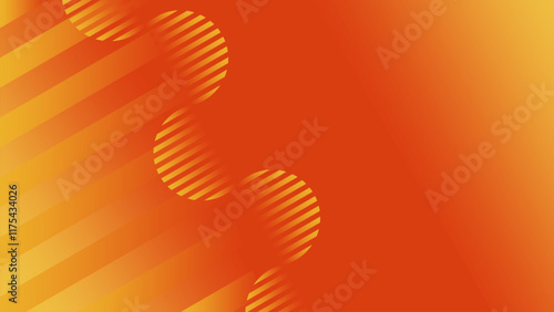 Orange background with lines. Plenty of free space for design.