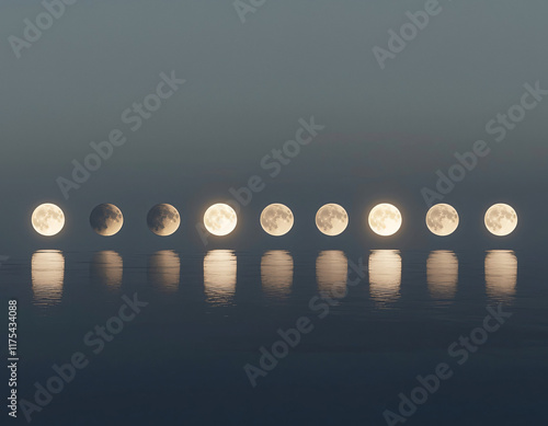 Moon Phases Reflection photo