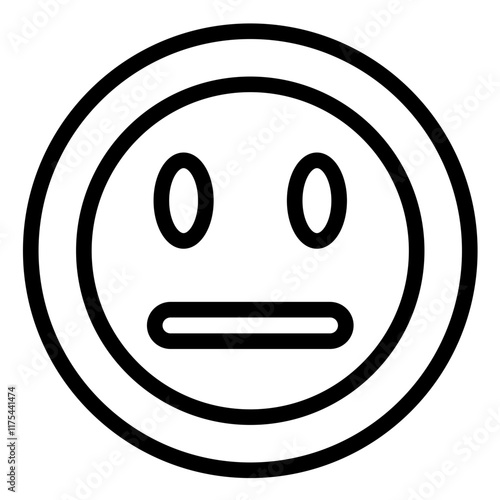 Neutral Face Icon