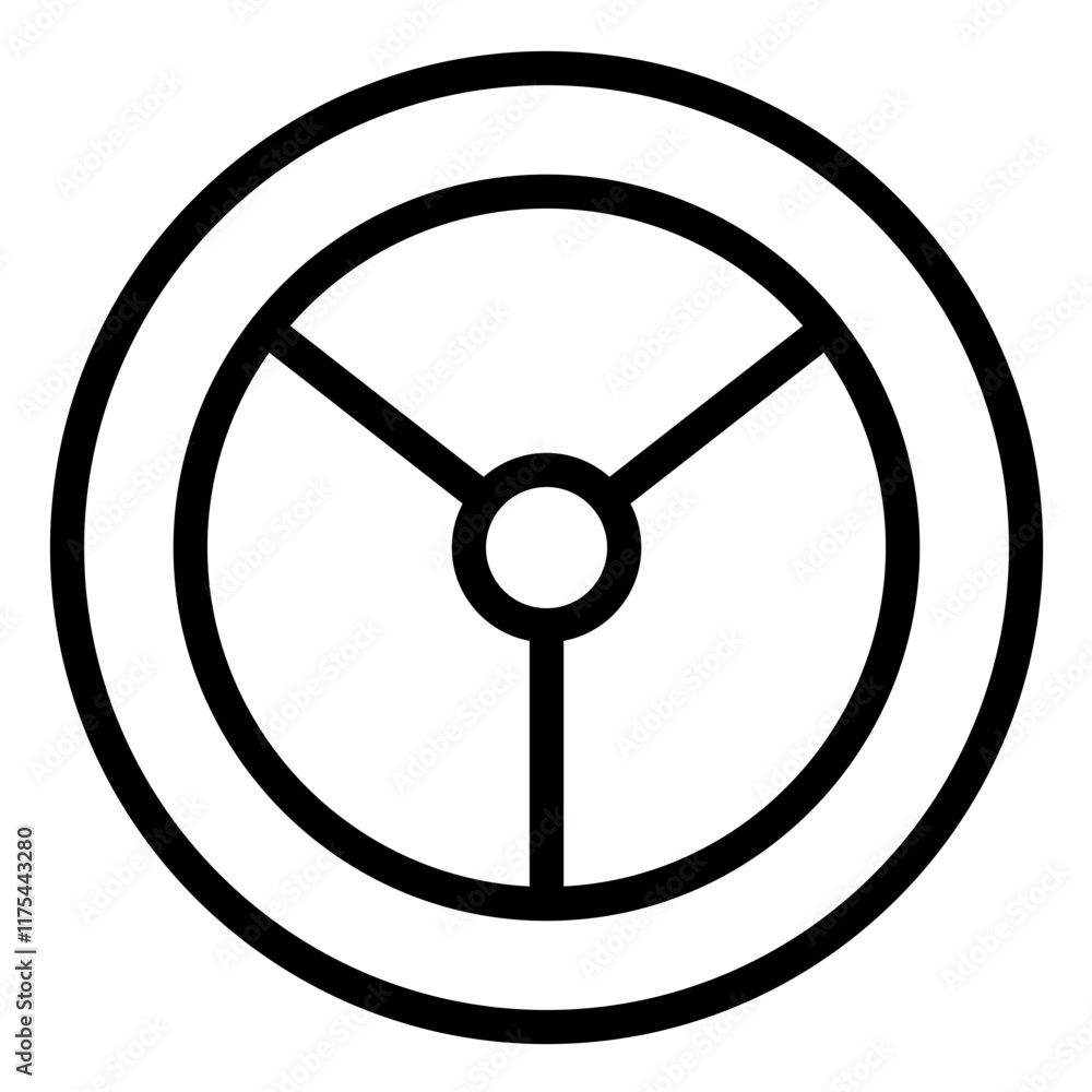 Steering Wheel Icon Steering Wheel Icon